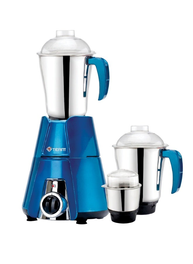 Team 550W Mixer Grinder with 3 Stainless Steel Jars | Heavy Duty Copper Motor | 3 Speed Control with Inching | Overload Protection | High Performance Kitchen Mixer Grinder for Dry & Wet Grinding, Chutney & Spices - Image 1